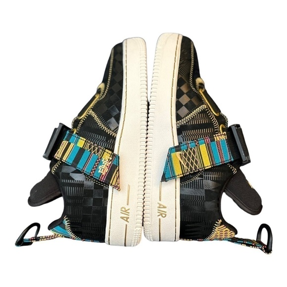 Nike Air Force 1 Utility Bhm QS "Black/Metallic Gold" Men's Shoe - Picture 4 of 13